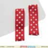Kids red rectangle hair clips bold party accessory stylish festive hair styling
