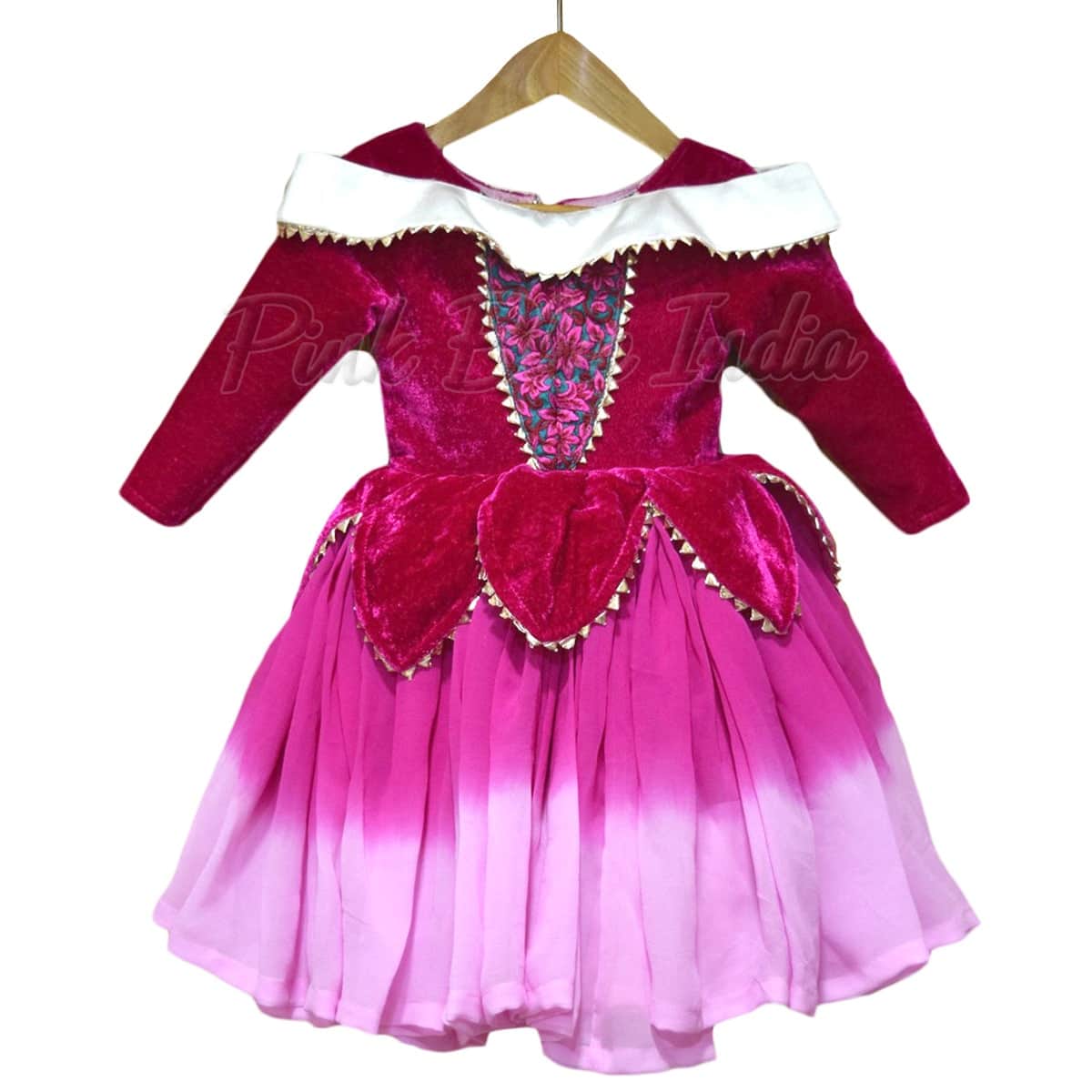 Disney Aurora cape dress for baby girl birthday party princess outfit