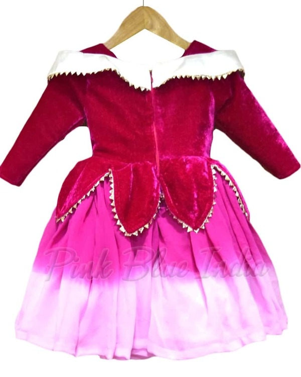 Disney princess cape dress for baby girl birthday party stylish