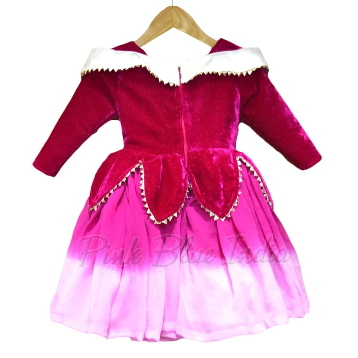 Disney princess cape dress for baby girl birthday party stylish