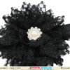 Baby girl black hairband elegant party accessory sleek stylish look