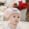 Baby girl pink crochet hairband broad design cute birthday accessory