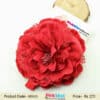 Red flower hair accessory for girls birthday, bold and stylish party wear