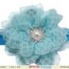 Baby girl sky blue hairband elegant festive accessory soft stylish look