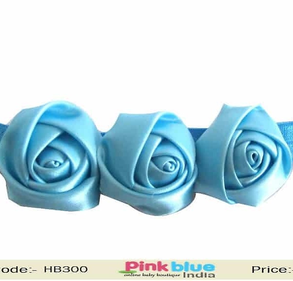 Sky blue headband for kids girls party wear, cute stylish accessory