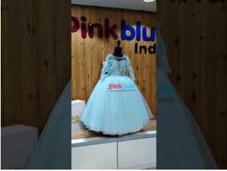 Elsa theme dress for baby girl, magical birthday outfit
