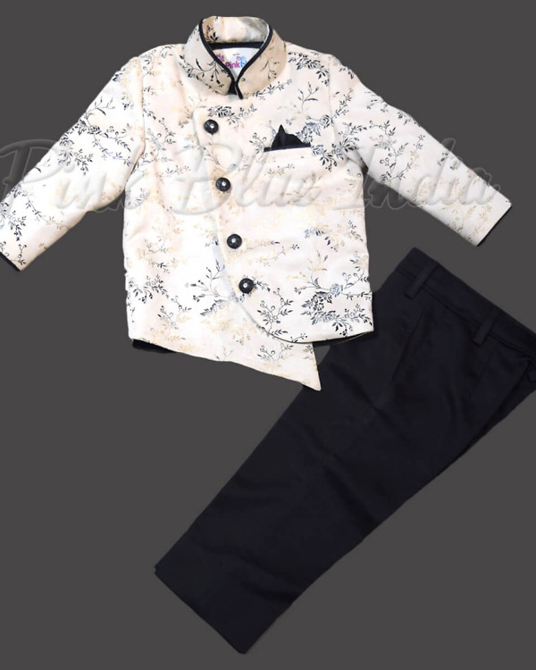 Traditional jacket pant set for kids, stylish festive outfit