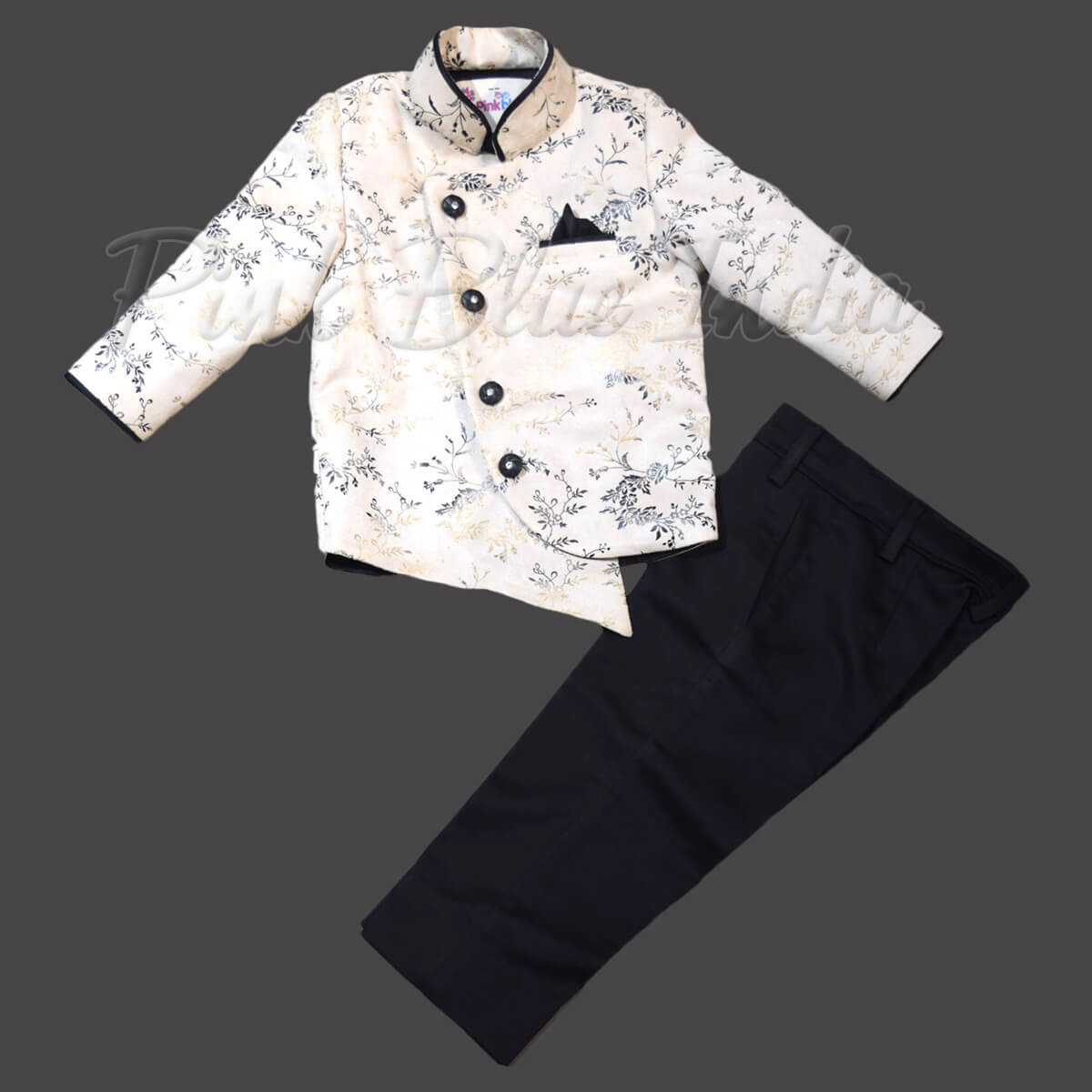 Traditional jacket pant set for kids, stylish festive outfit