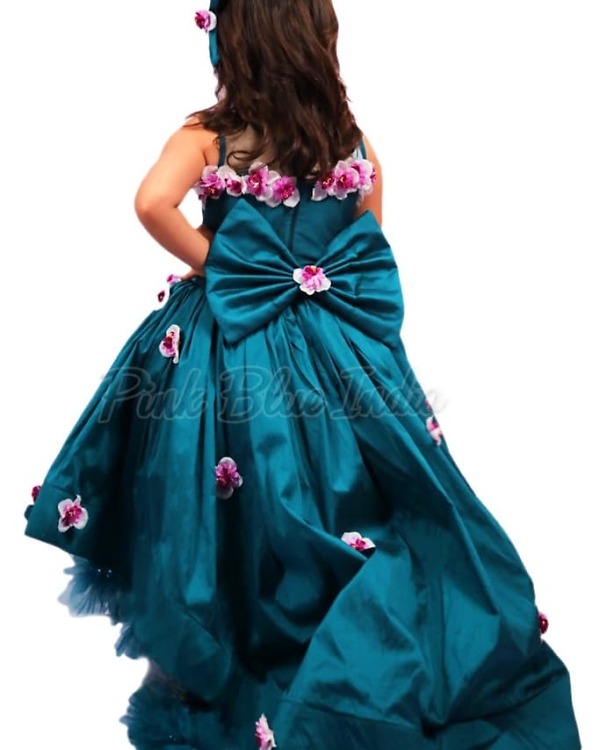 LED light party dress for kids girls birthday celebration unique glowing outfit