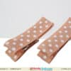 Kids light peach hair clips soft party accessory elegant cute styling
