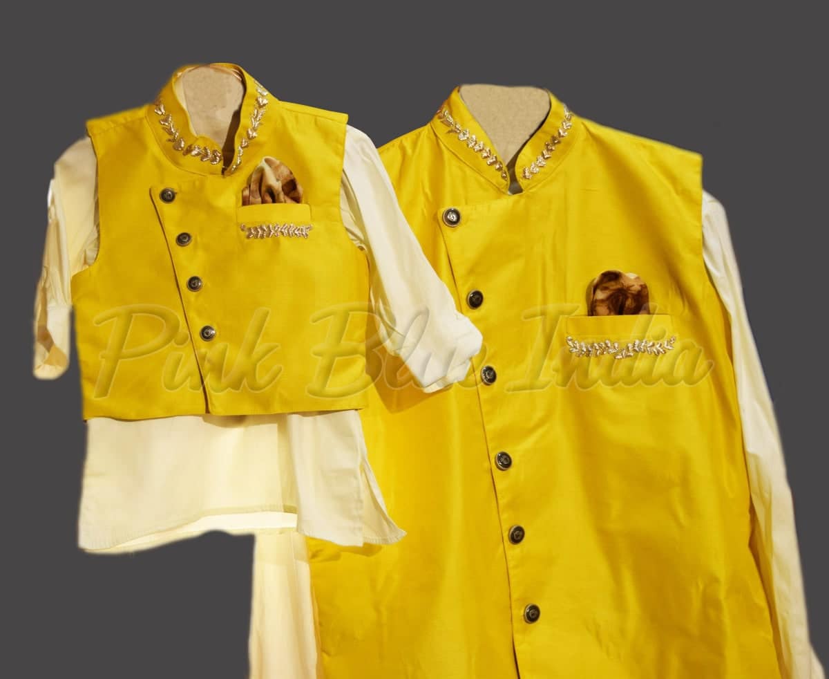 Father son kurta pajama set ethnic wear stylish festive occasion outfit