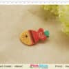 Fish shape yellow orange hair clip for baby girls, fun party accessory, cute gift pick