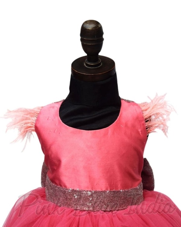 Flamingo party dress for girls birthday stylish cute outfit