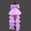 Floral bouquet lavender dress girls elegant party wear outfit
