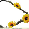 Infant girl floral headband ethnic party accessory stylish festive look