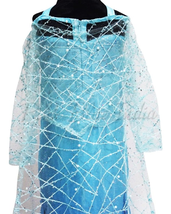 Frozen little princess dress for girls snow theme birthday outfit