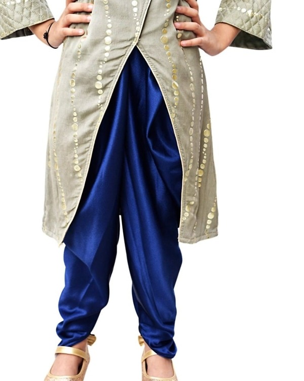 Girls ethnic dhoti pant top with jacket festive wedding wear stylish modern traditional