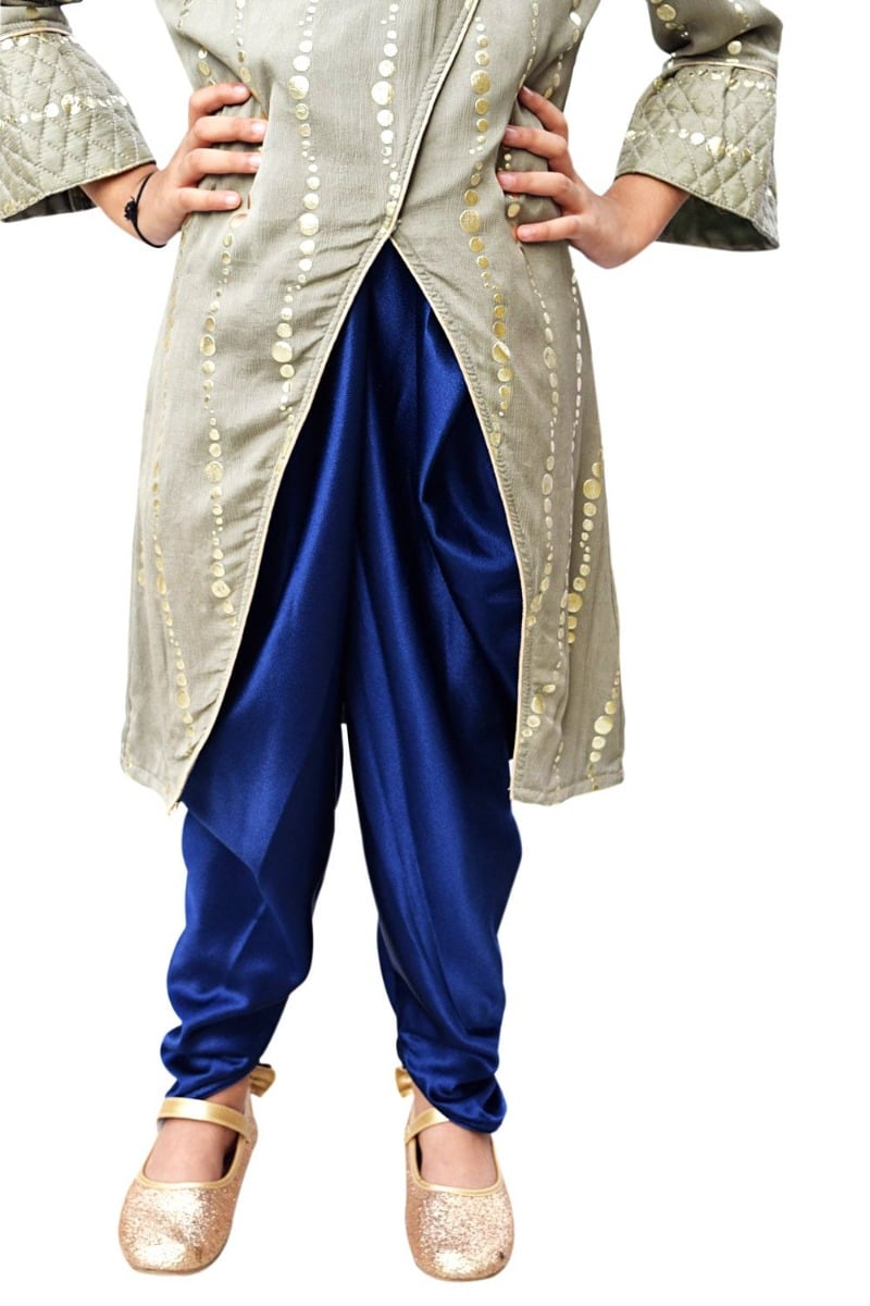 Girls ethnic dhoti pant top with jacket festive wedding wear stylish modern traditional