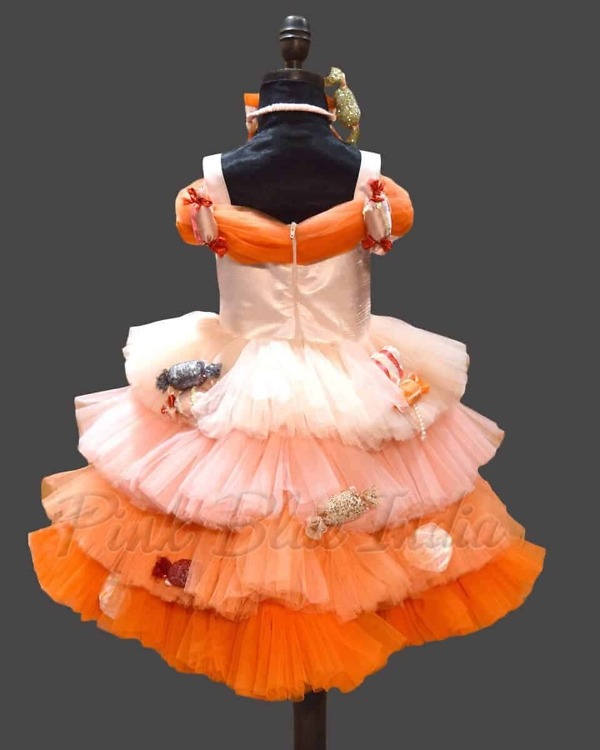 Girls candy theme costume stylish birthday party wear