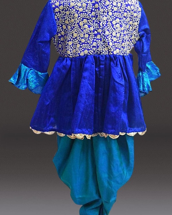 Kids girl peplum top dhoti pants ethnic set festive wear stylish cute outfit
