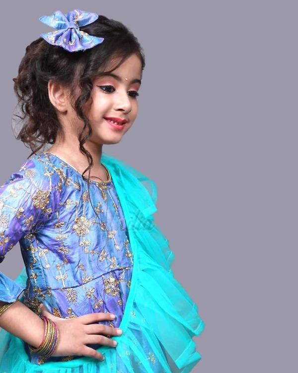 Girls ethnic gown for festive function stylish traditional outfit