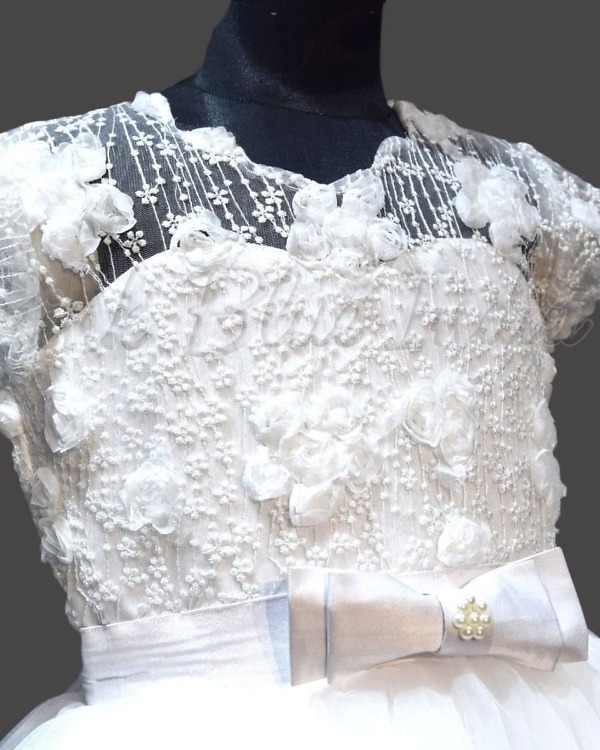 First communion dress for girls elegant white ceremony outfit