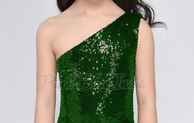 Green mermaid gown for girls birthday party stylish outfit