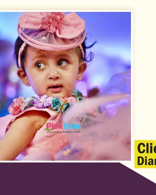 Girls pink birthday dress party wear elegant stylish princess look