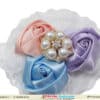 White infant girl headband for wedding occasion, pure and elegant look