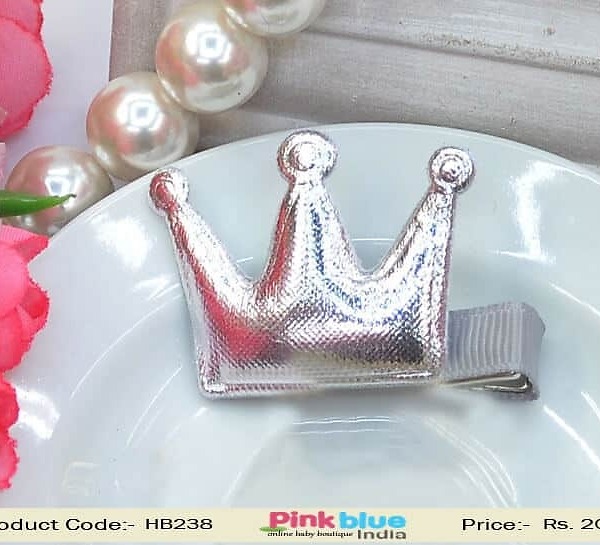 Baby girl grey hair clip stylish party accessory cute gift