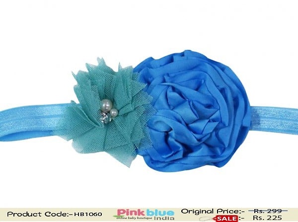 Sky blue headband for kids special occasion stylish cute