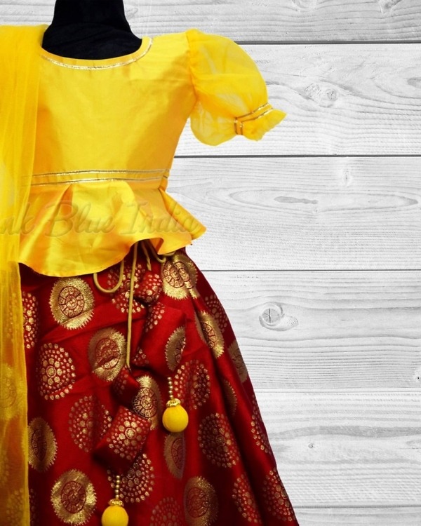 Indian designer lehenga for baby girl wedding stylish outfit