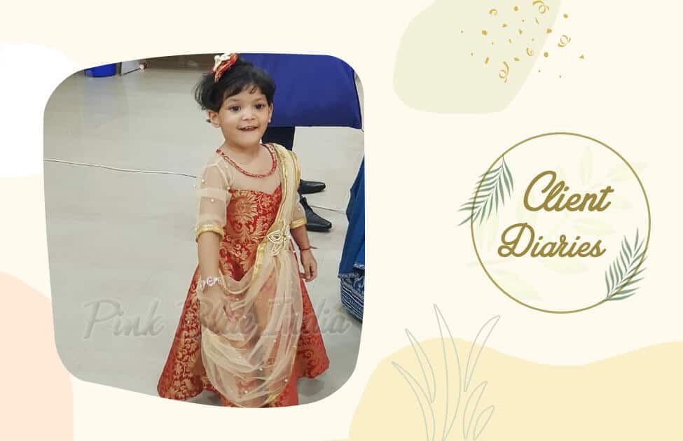 Indo western gown baby girl fusion party dress birthday celebration stylish wear