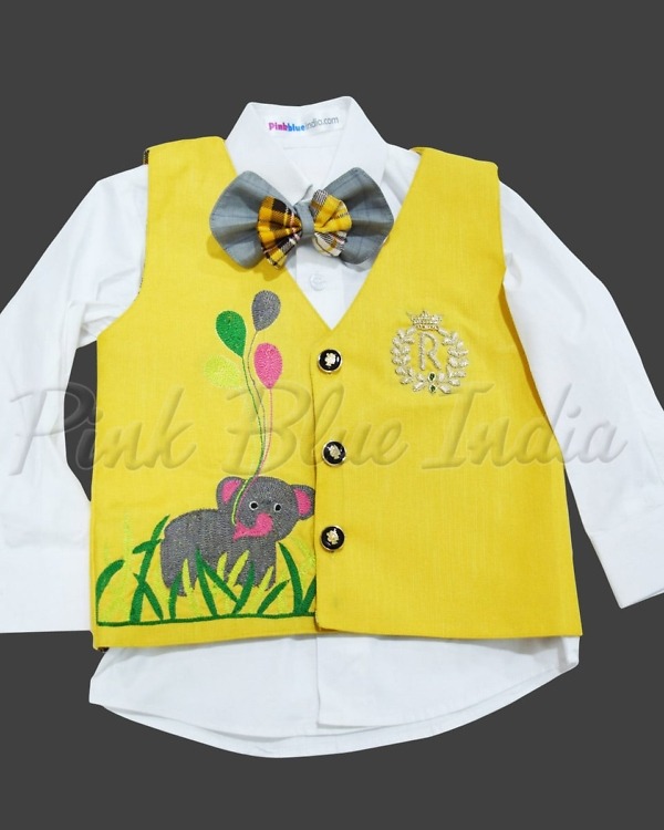 Jungle themed birthday outfit for boy kids stylish party wear