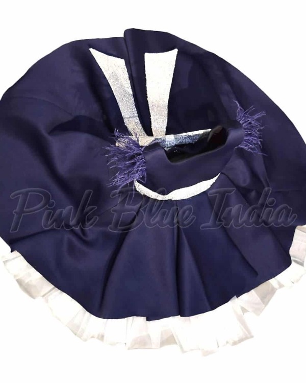 Blue stylish party dress for kids birthday celebration chic outfit
