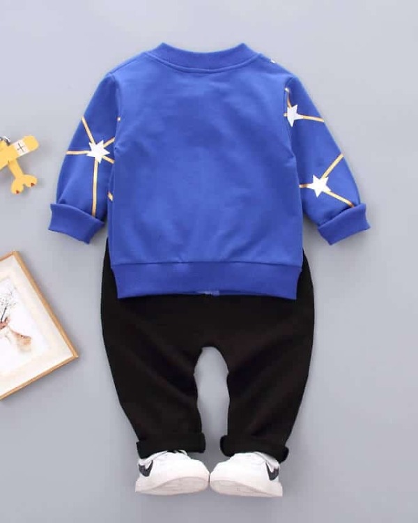 Kids boy tshirt with jacket and trouser set party wear stylish formal look
