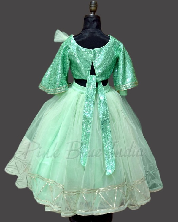 Kids crop top lehenga set for wedding celebration stylish outfit