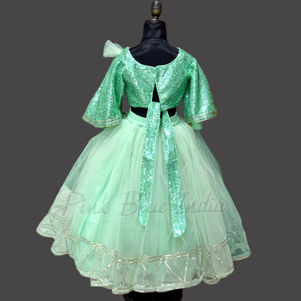 Kids crop top lehenga set for wedding celebration stylish outfit