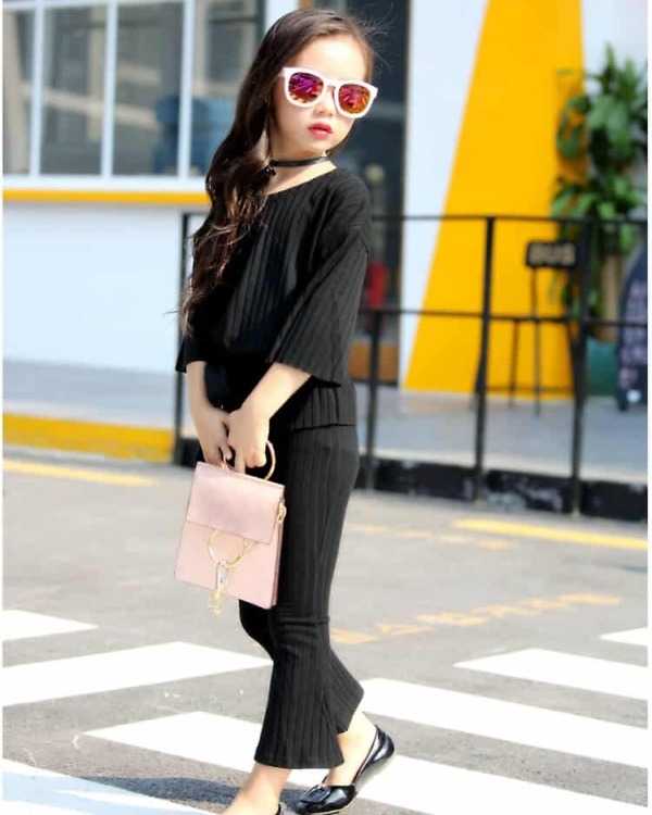 Two piece outfit for girls stylish party wear kids set