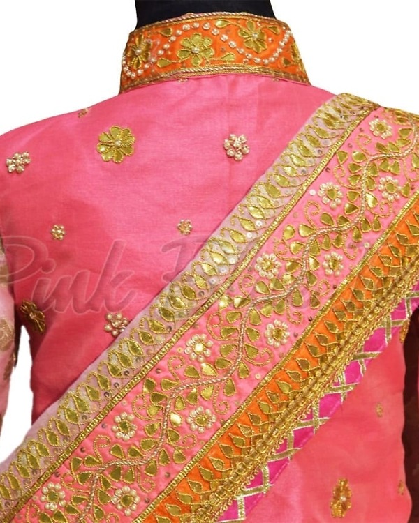 Gota patti lehenga for kids girls wedding festive elegant outfit