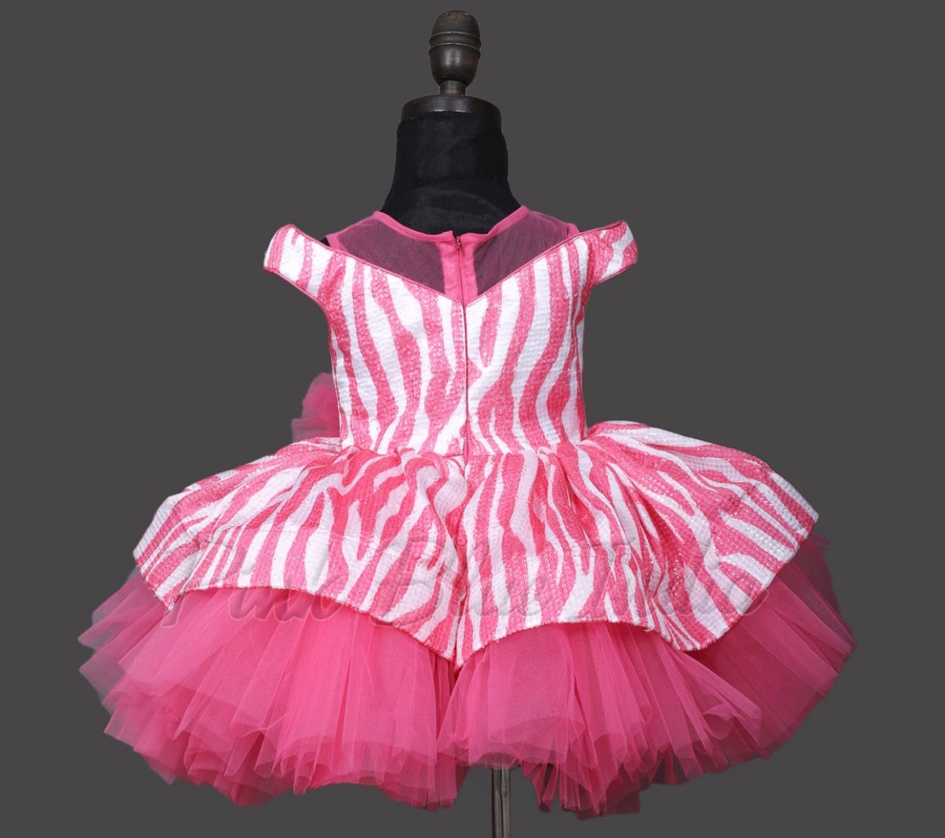 Sequin party wear gown for kids birthday celebration stylish outfit