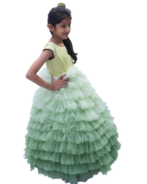 Latest ombre gown for girls birthday stylish party look