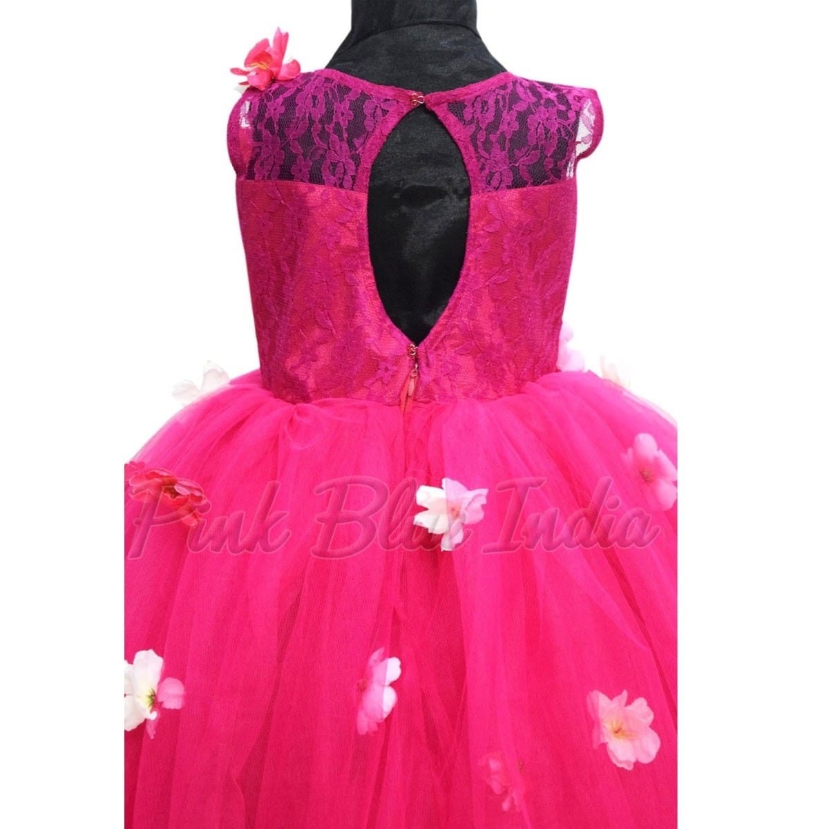 Latest fuchsia ball gown for baby girl birthday stylish look