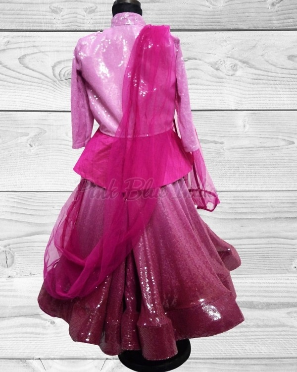 Ombre lehenga for girls wedding stylish designer ethnic wear