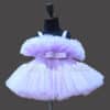 Kids lavender bouquet dress elegant party wear outfit