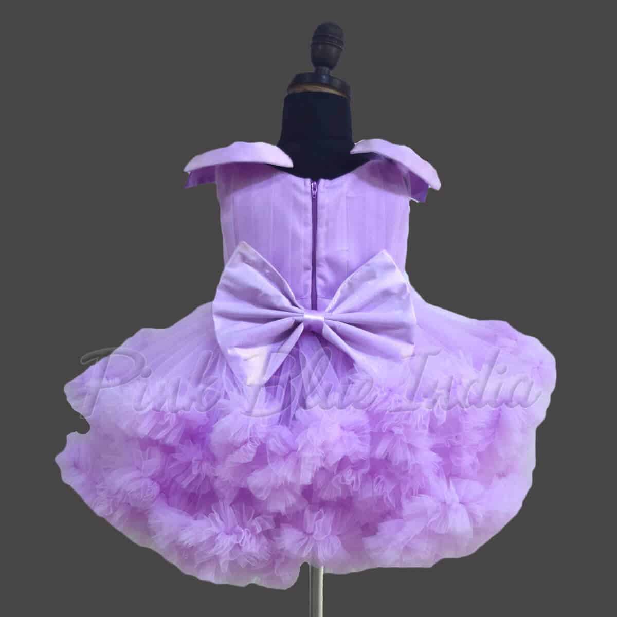 Lavender dress for girls birthday party wear stylish elegant outfit