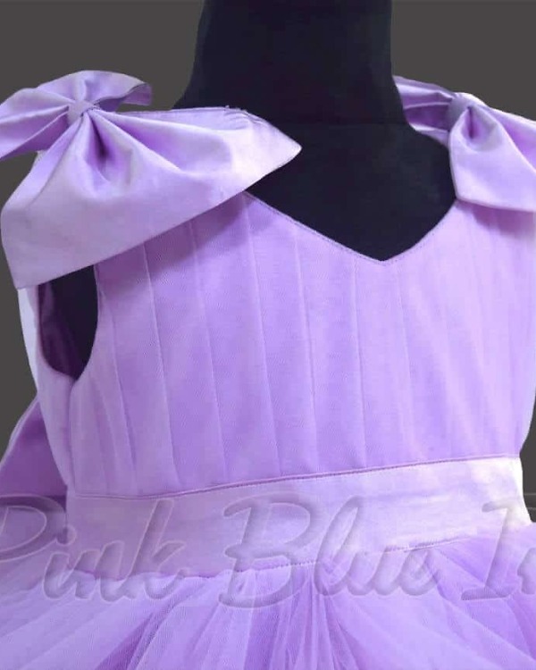 Lavender dress for kids birthday party wear stylish elegant outfit