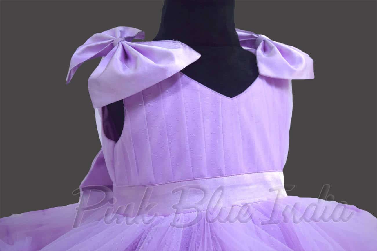 Lavender dress for kids birthday party wear stylish elegant outfit