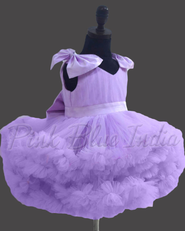 Lavender dress for girls party wear stylish birthday outfit elegant look