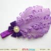 Lavender feather party headband for children, elegant and stylish accessory